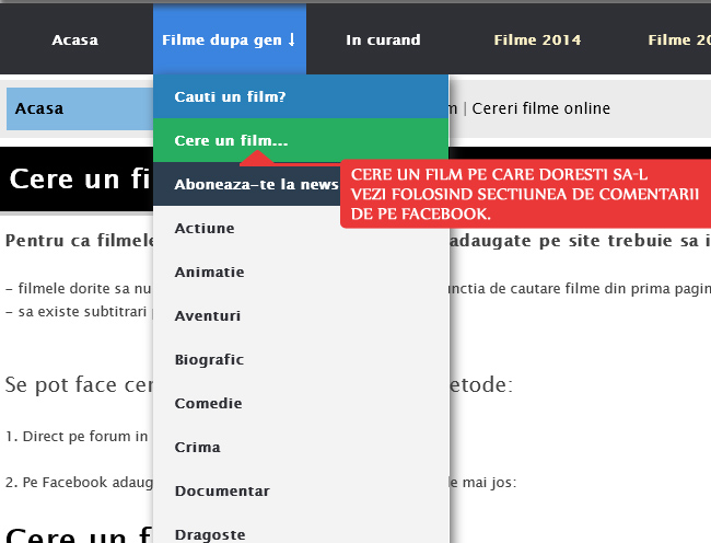 Cere un film si il vom adauga pe site.